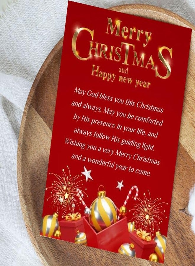 PICKKART Christmas Greeting Card with Festive Message, 22 x 14 cm - Image 1